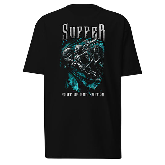 Teal Suffer Grim Bike Premium Tee