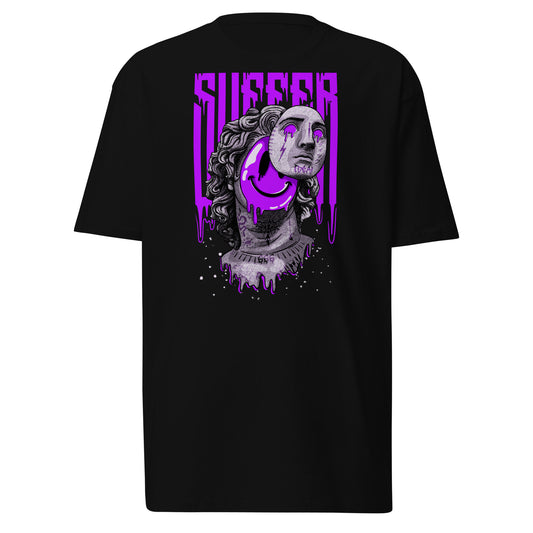 Purple Suffer Greek Smile Premium Tee