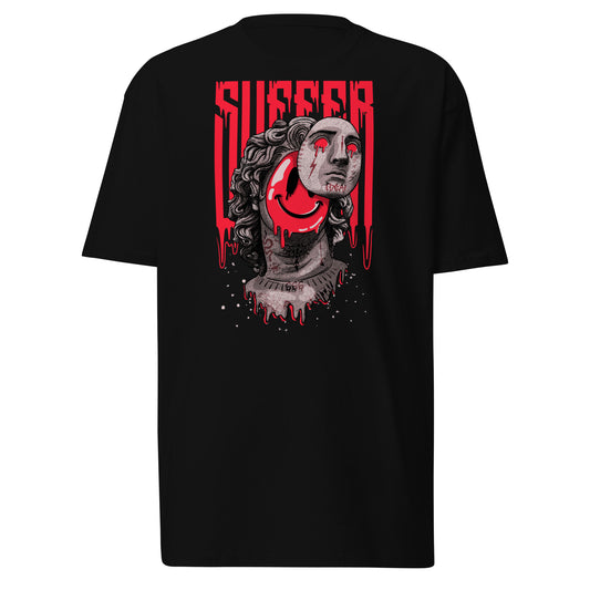 Red Suffer Greek Smile Premium Tee