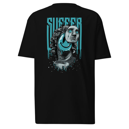 Teal Suffer Greek Smile Premium Tee