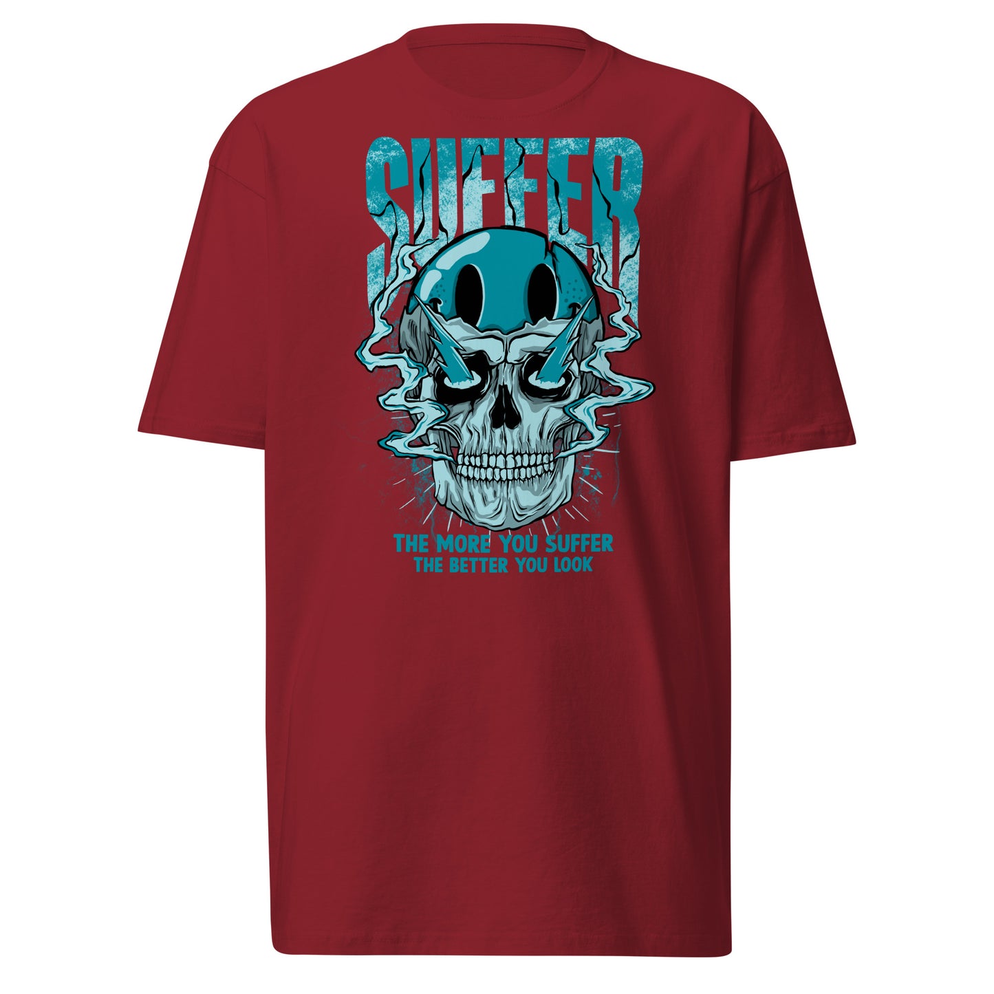 Teal Suffer 2Face Premium Tee