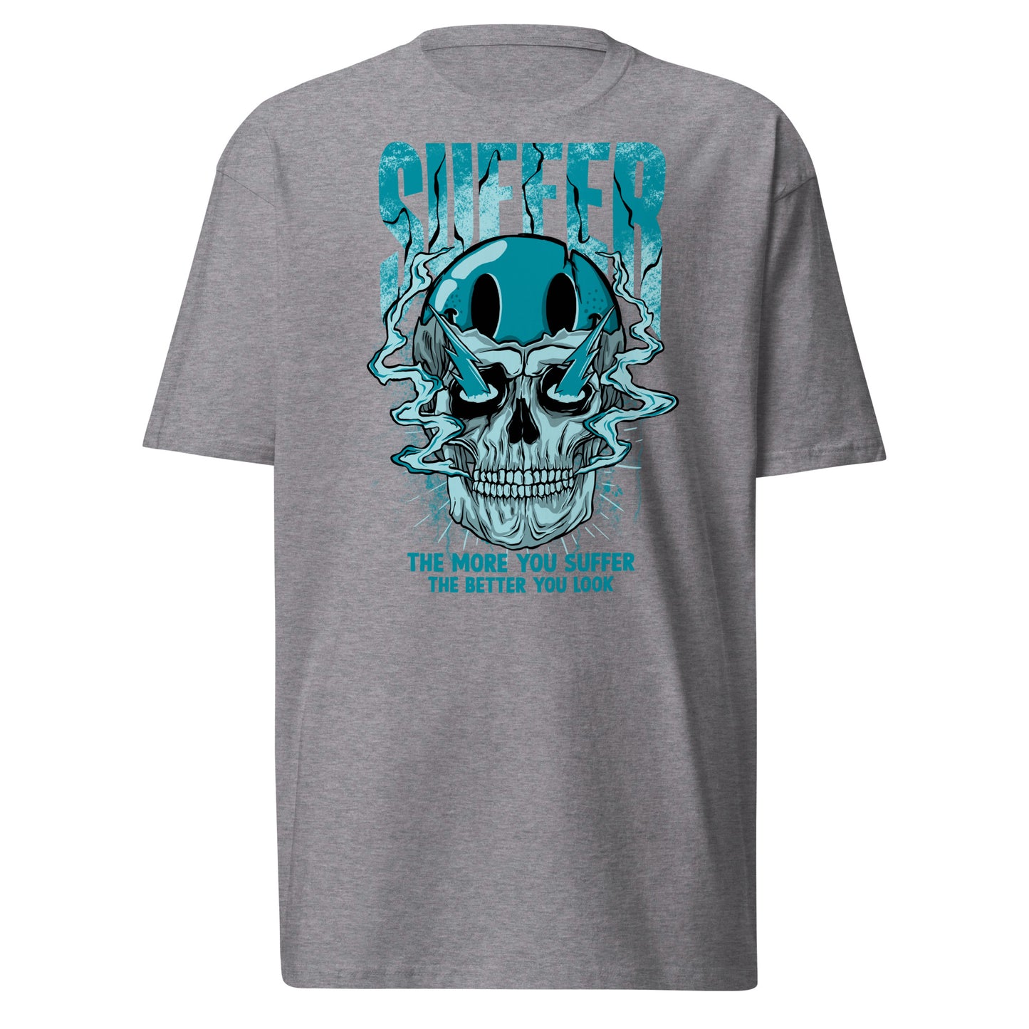 Teal Suffer 2Face Premium Tee