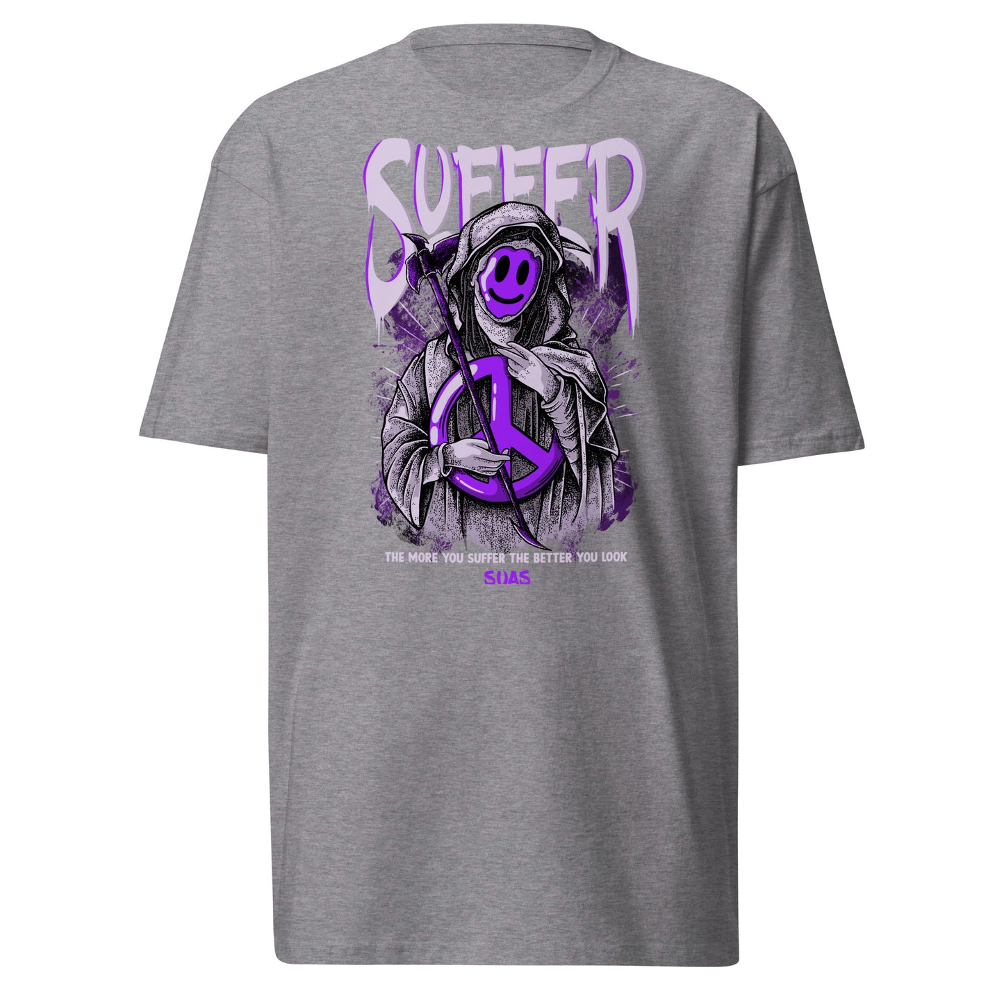 Purple Smile Grim Premium Tee