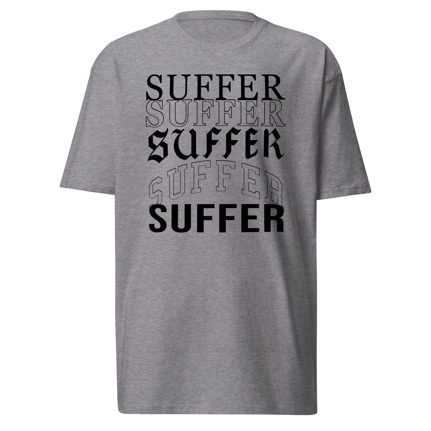 Blk Suffer Stack 4 Premium Tee