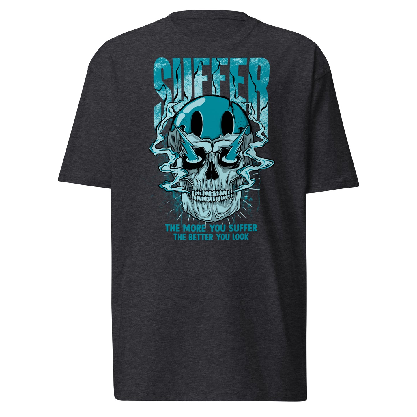 Teal Suffer 2Face Premium Tee