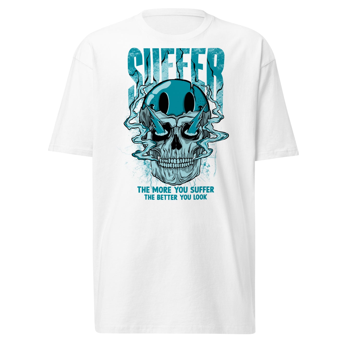 Teal Suffer 2Face Premium Tee