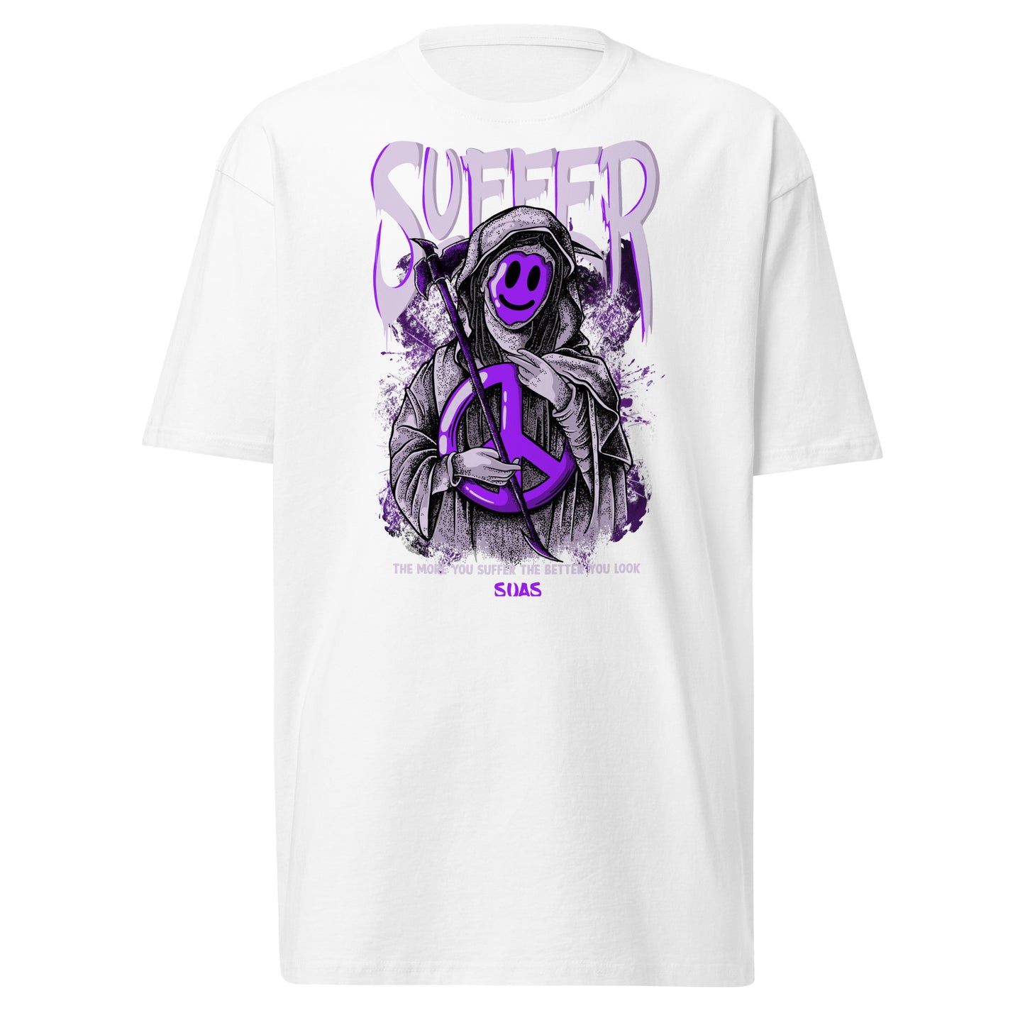 Purple Smile Grim Premium Tee