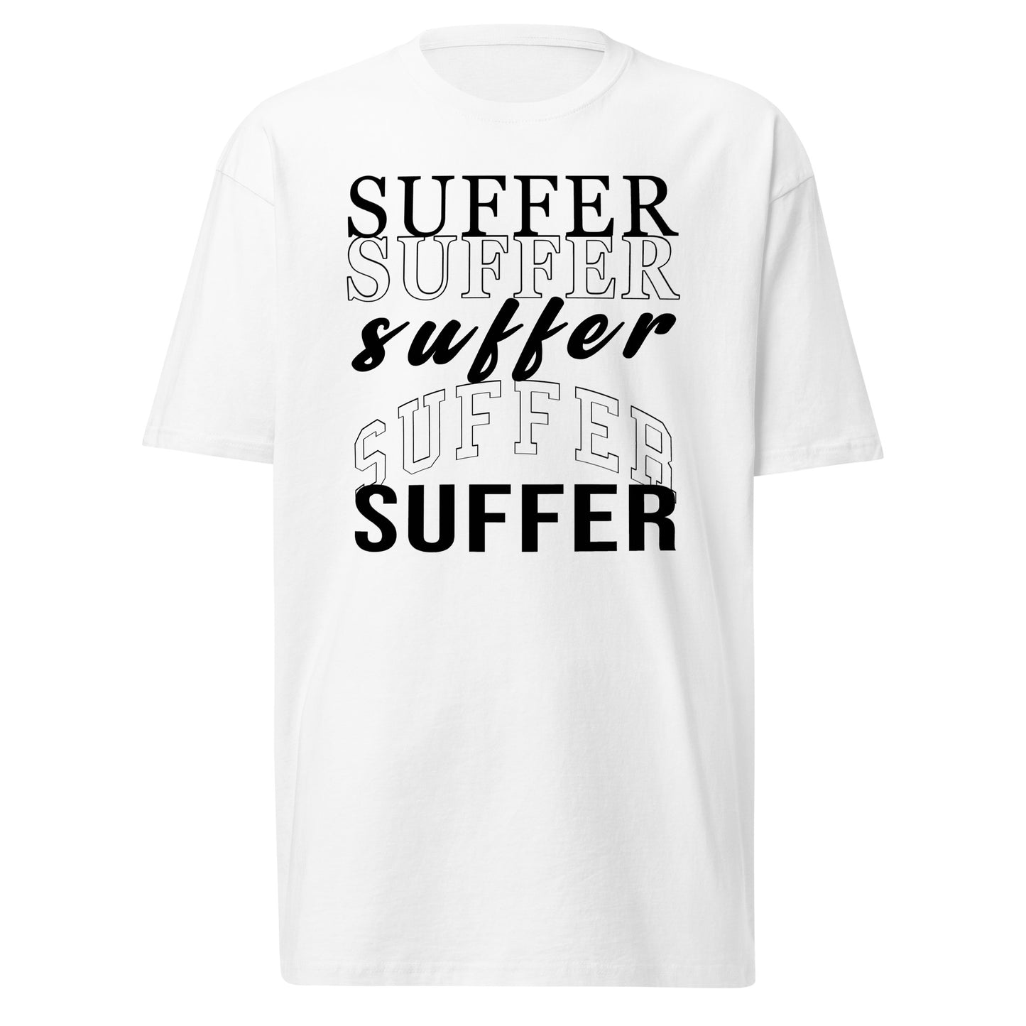 Blk Suffer Stack 1 Premium Tee