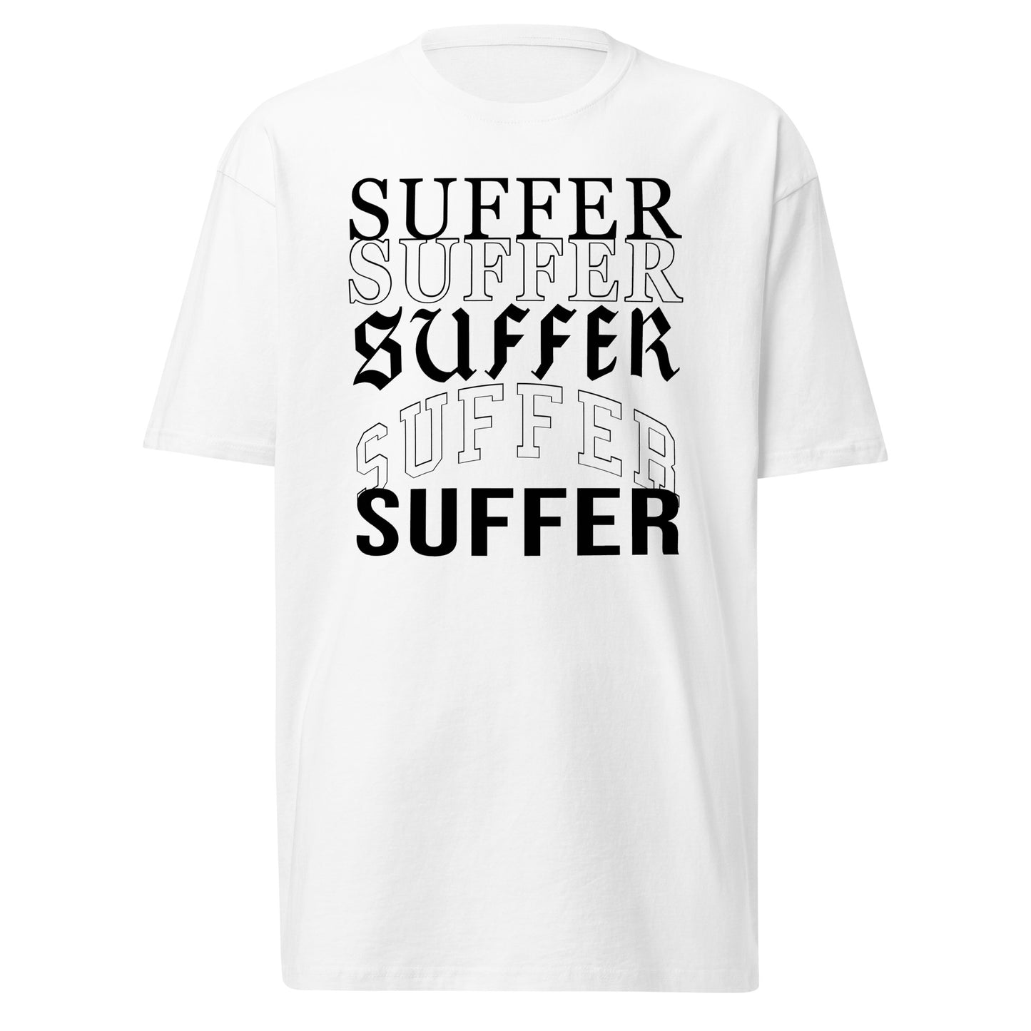 Blk Suffer Stack 4 Premium Tee