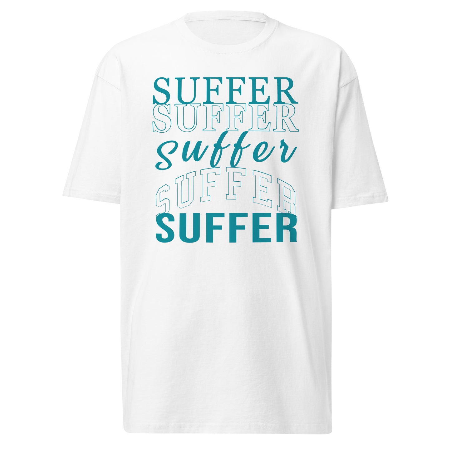 Teal Suffer Stack 6 Premium Tee