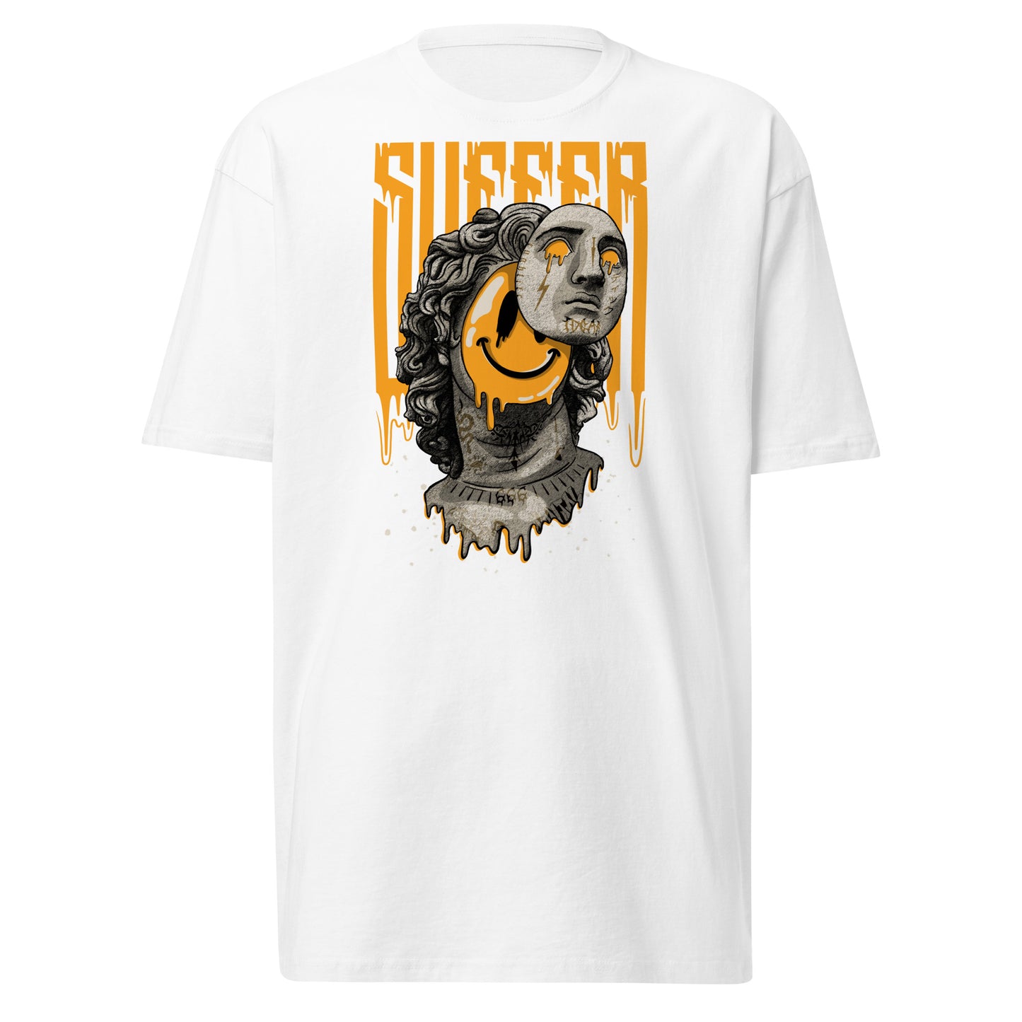 Yellow Suffer Greek Smile Premium Tee