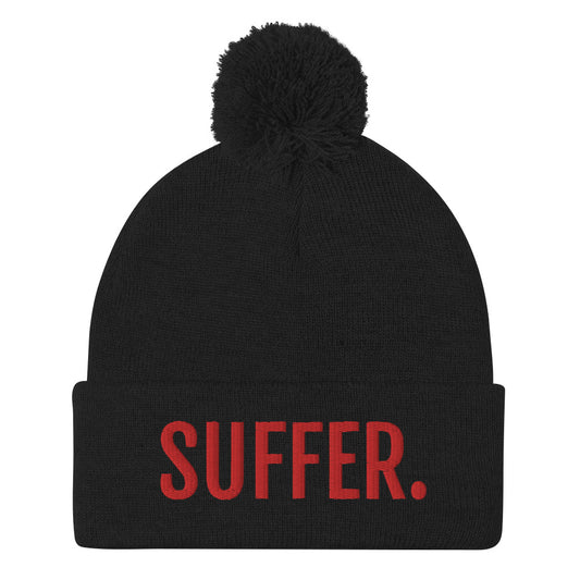 RED SUFFER. Pom-Pom Beanie