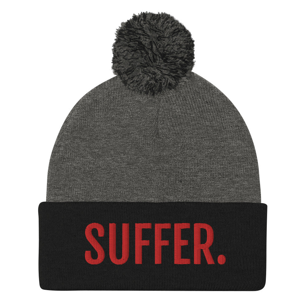 RED SUFFER. Pom-Pom Beanie