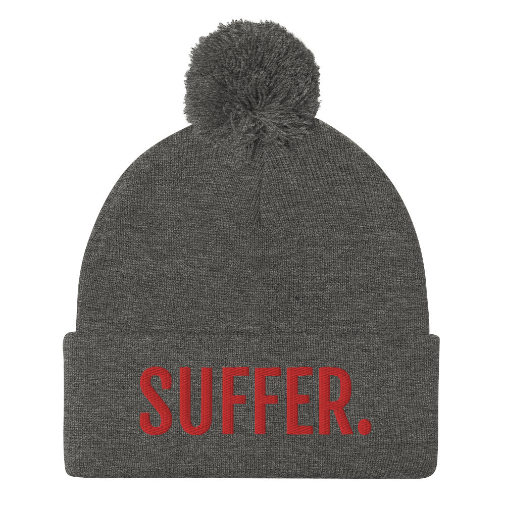 RED SUFFER. Pom-Pom Beanie