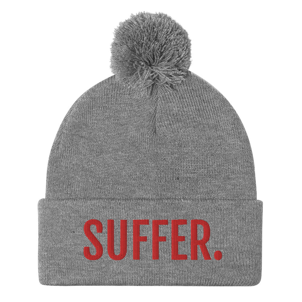 RED SUFFER. Pom-Pom Beanie