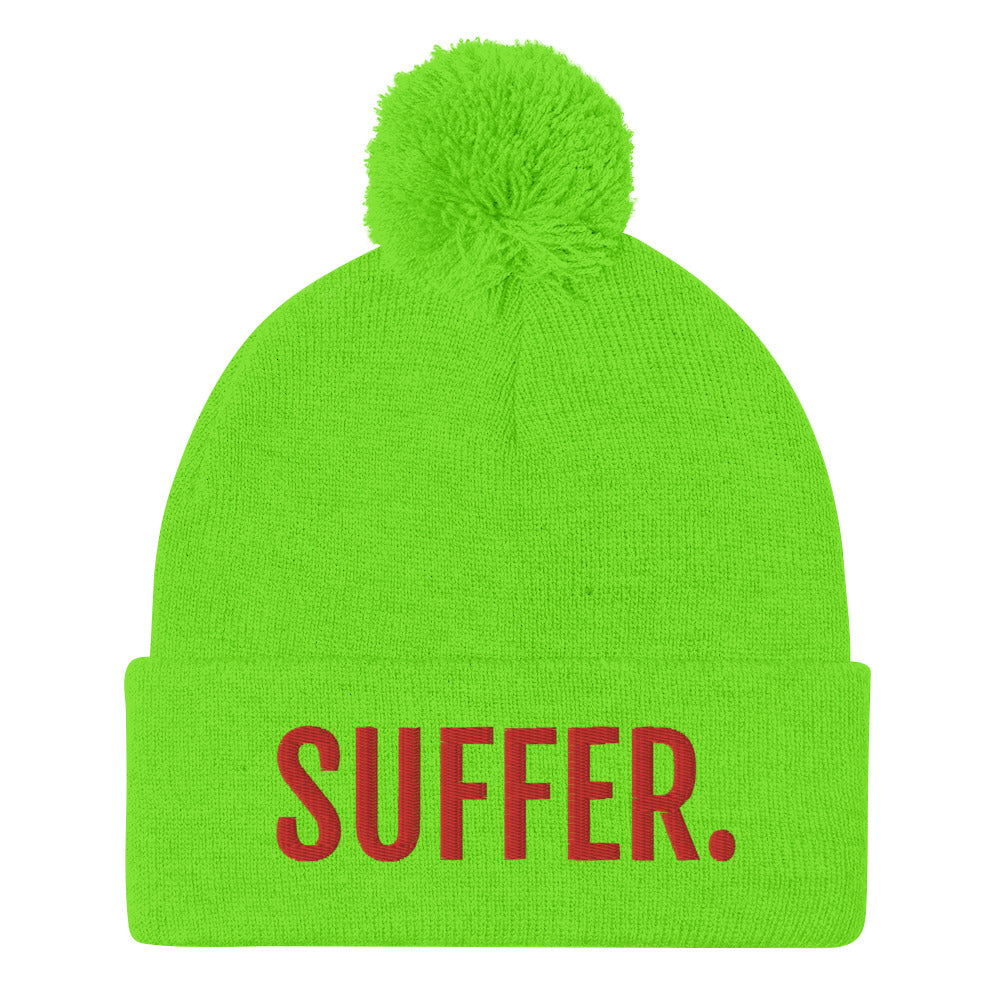 RED SUFFER. Pom-Pom Beanie