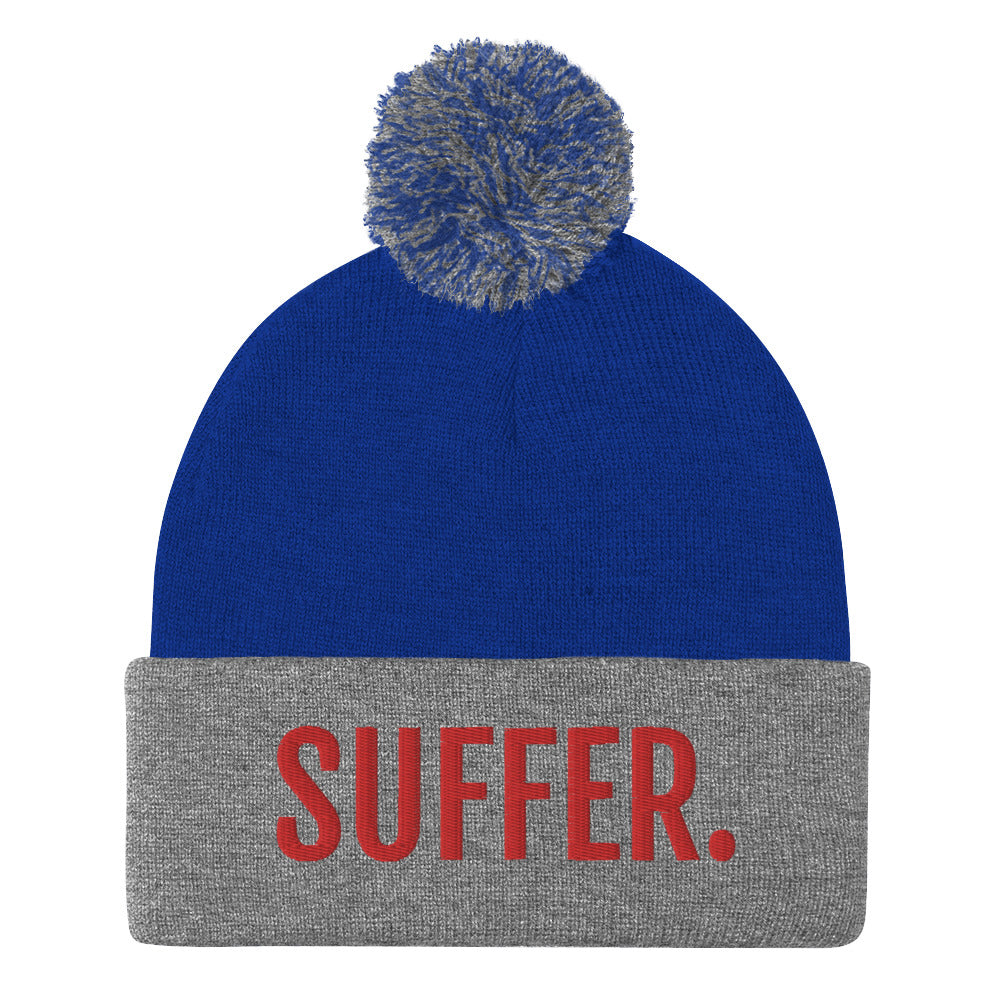 RED SUFFER. Pom-Pom Beanie