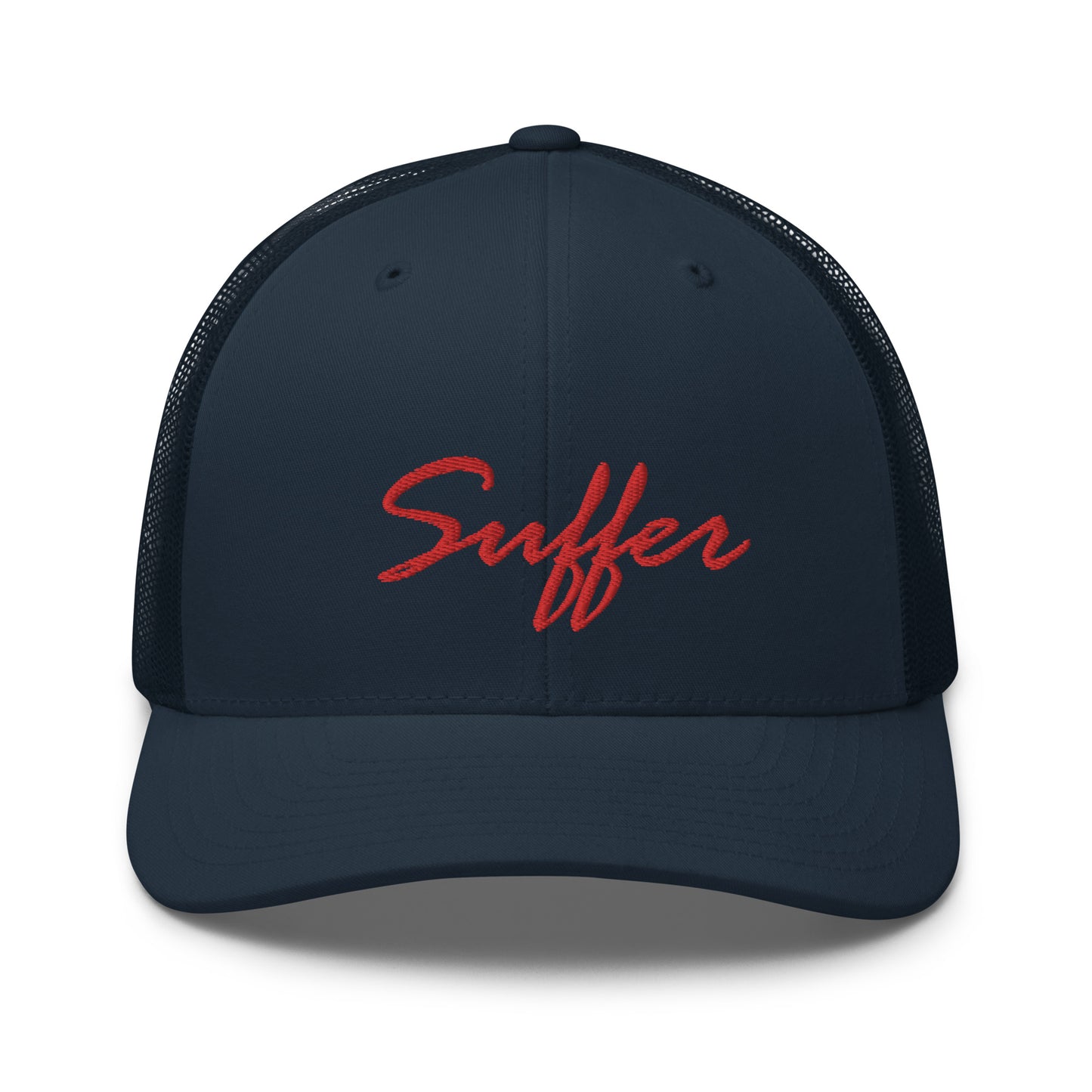 RED Suffer Sig Trucker Cap