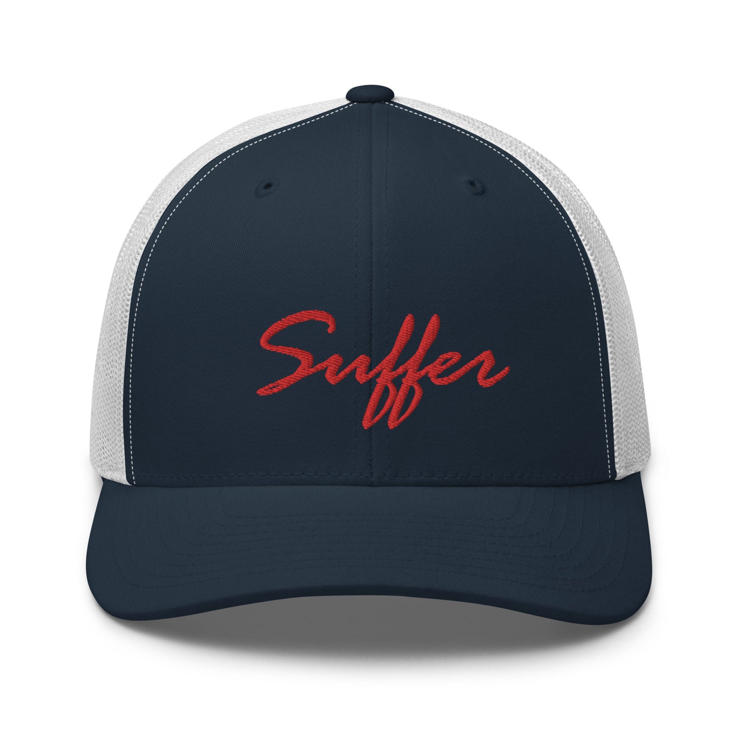 RED Suffer Sig Trucker Cap