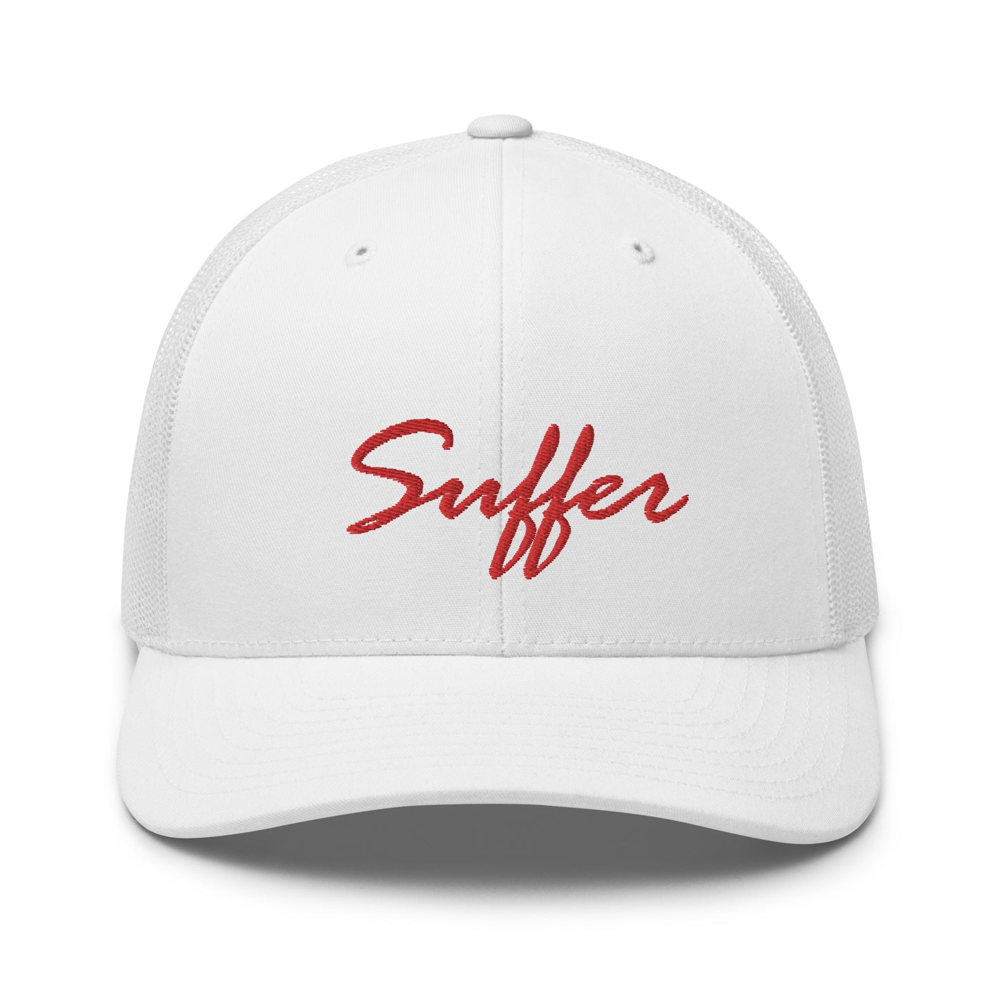 RED Suffer Sig Trucker Cap