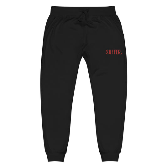 SUFFER RED Embroidered Joggers