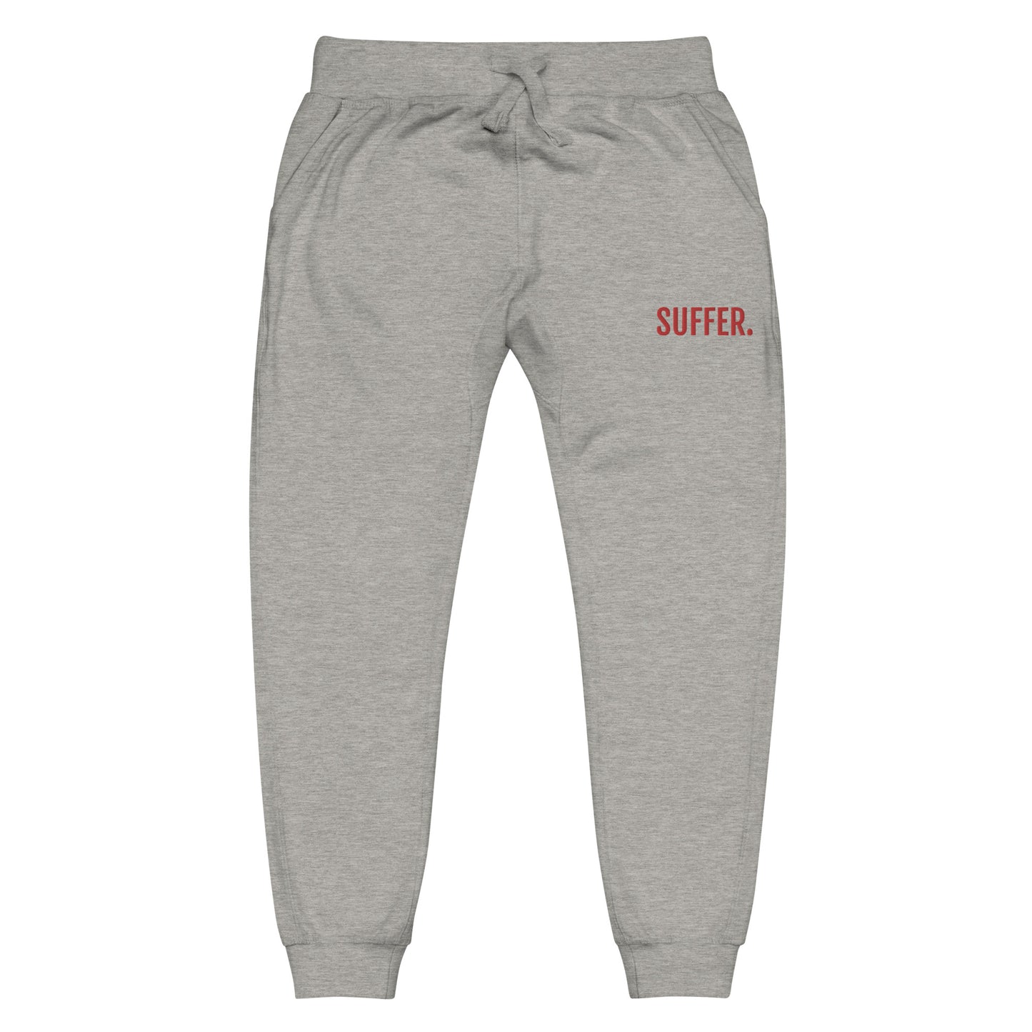 SUFFER RED Embroidered Joggers