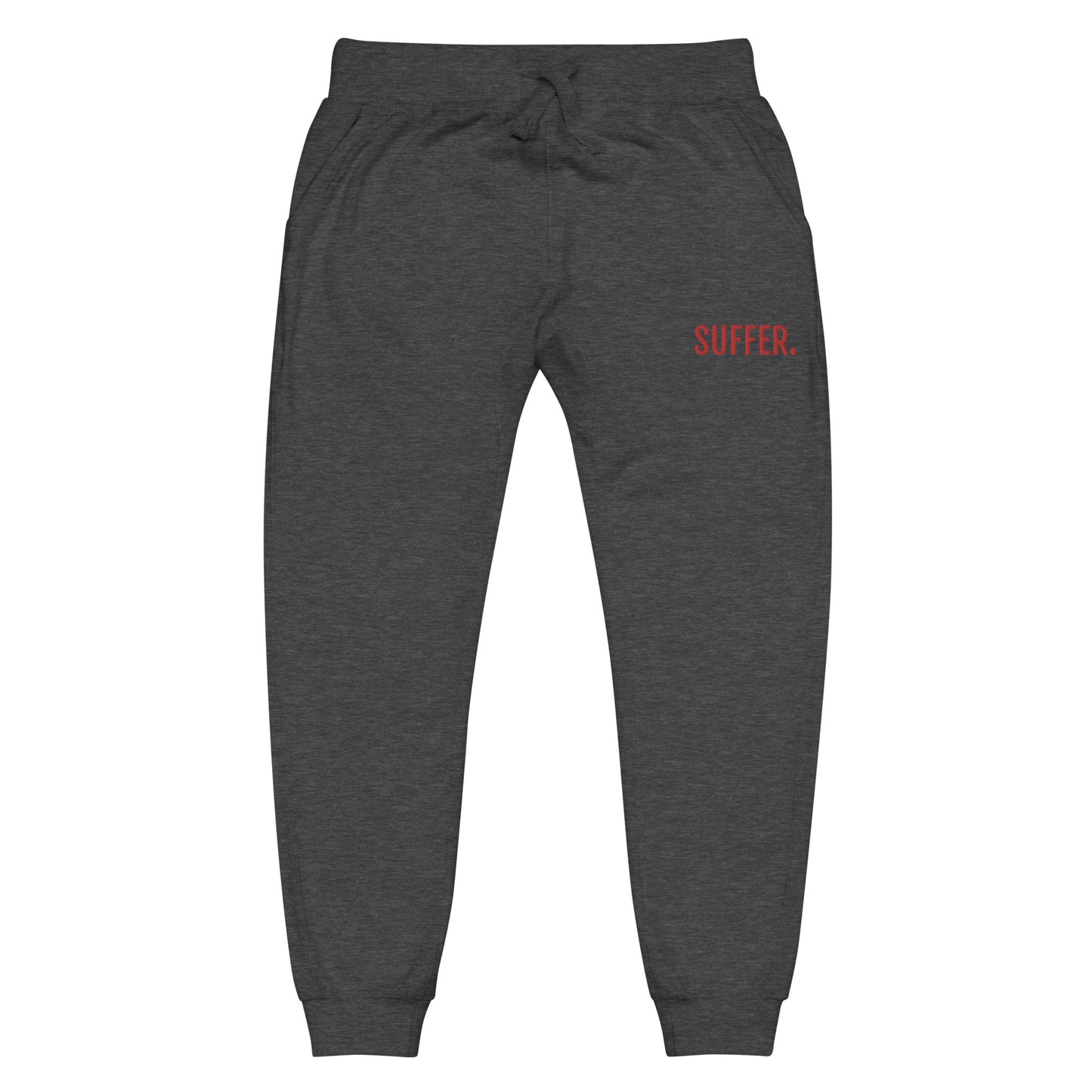 SUFFER RED Embroidered Joggers