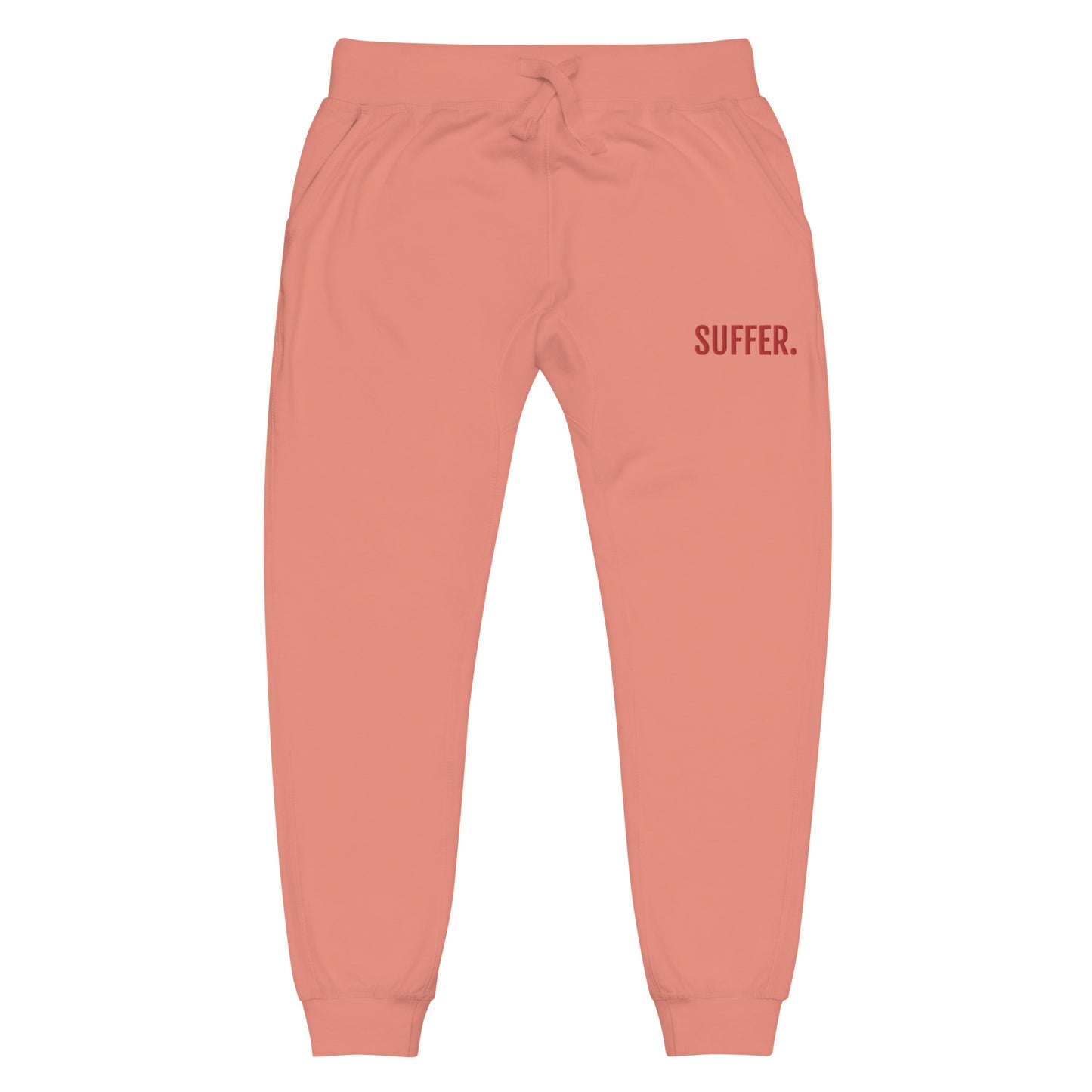 SUFFER RED Embroidered Joggers