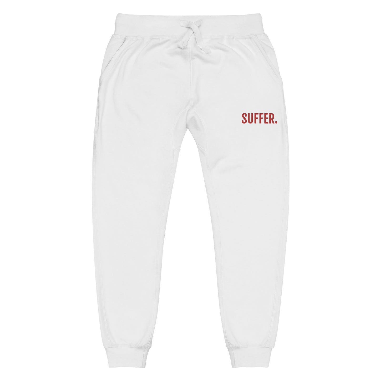 SUFFER RED Embroidered Joggers