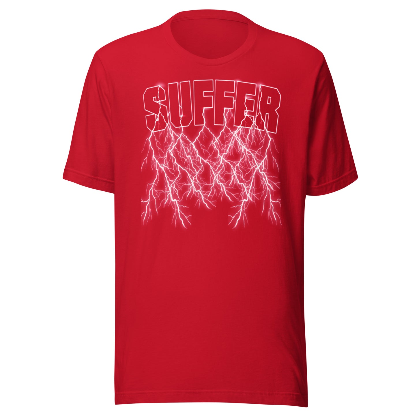 Red Suffer Lightning T-Shirt