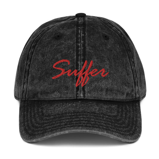 RED Suffer Sig Vintage Cotton Twill Cap