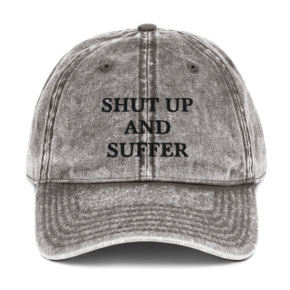 SUAS BLK Vintage Cotton Twill Cap