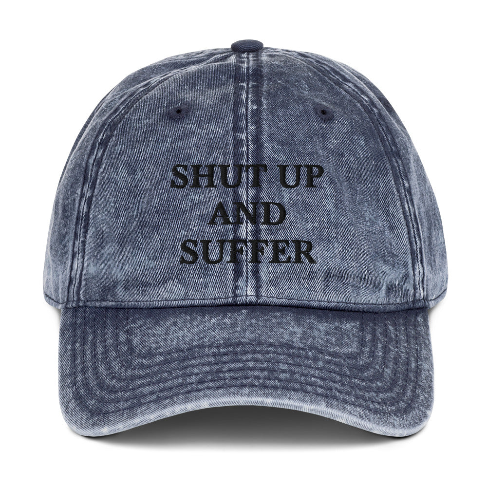 SUAS BLK Vintage Cotton Twill Cap